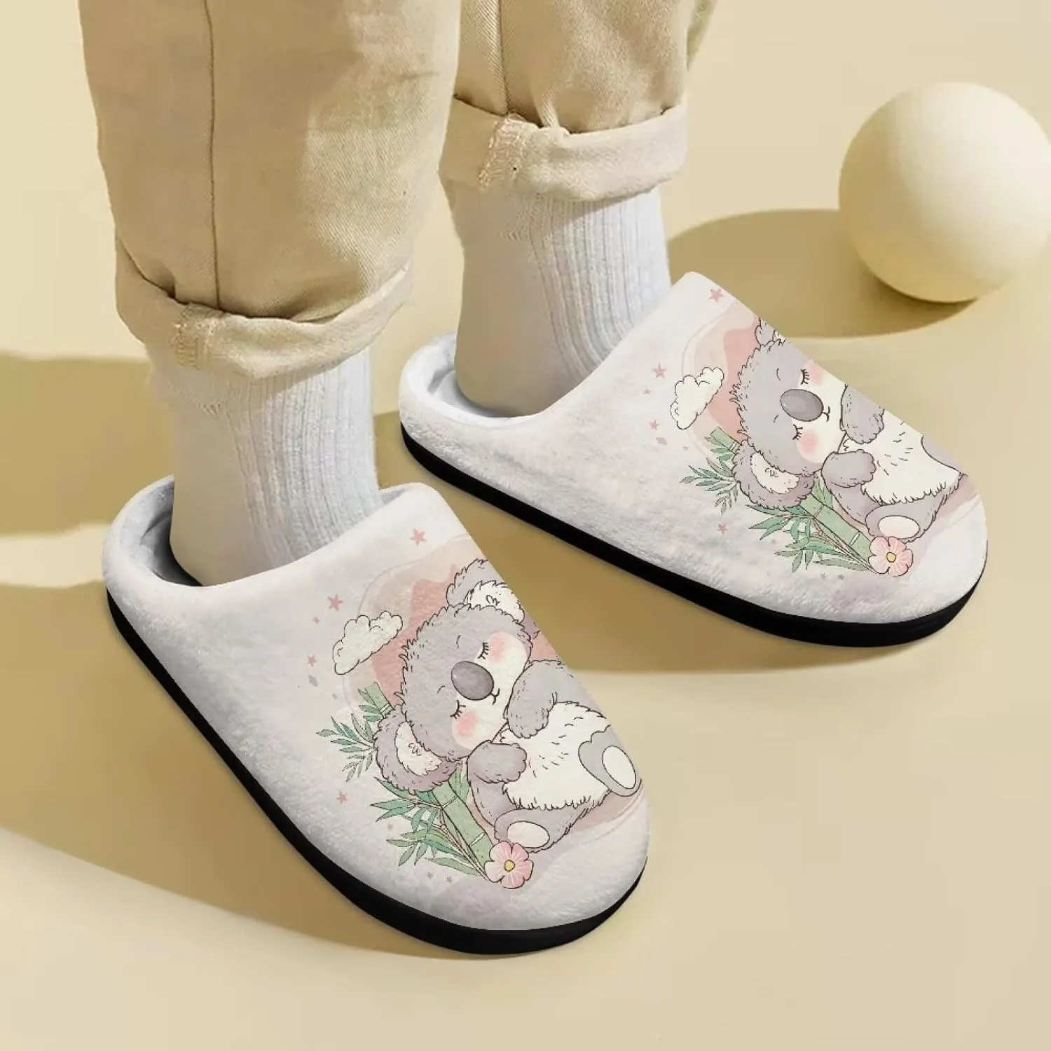 Toddler Slippers Kawaii Non-slip Kids Slippers Cute House Slippers for Kids Cozy House Slippers