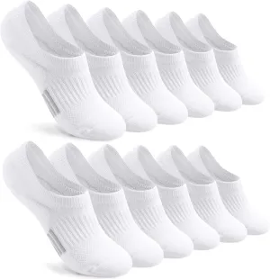 Toes Home No Show Socks Womens Cushioned Low Cut Athletic Hidden Liner for Sneakers Ankle Invisible Running Socks 4/6 Pairs
