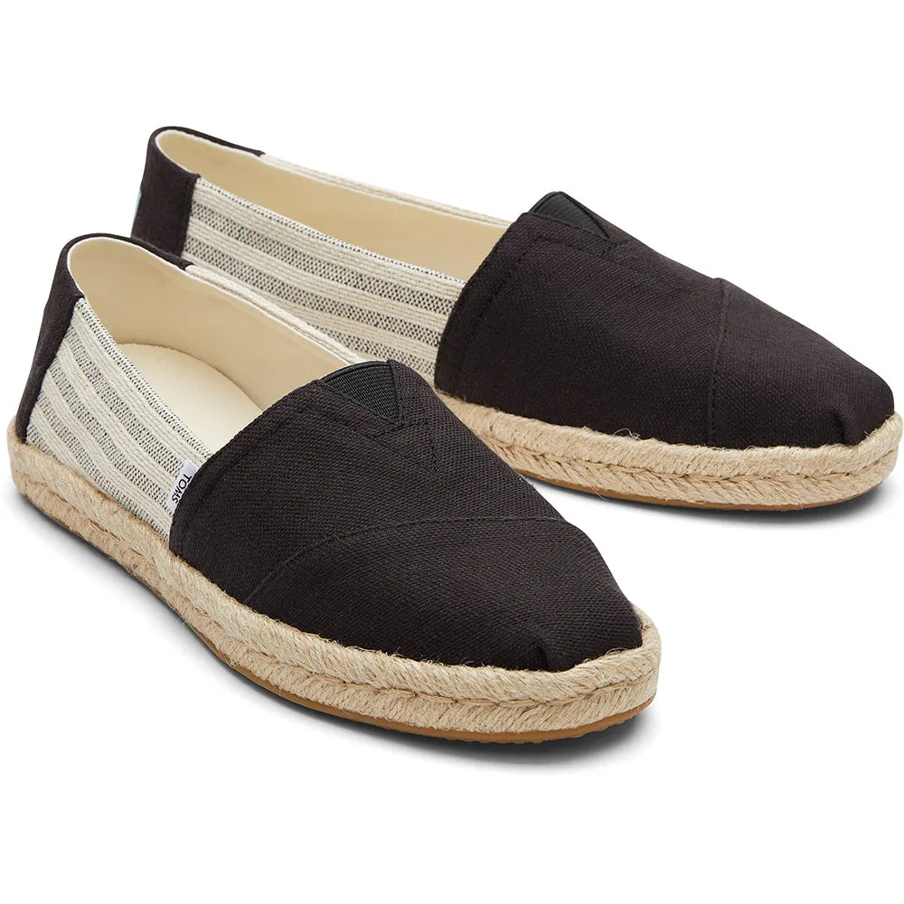 Toms Alpargata Rope Blk Rcl Ct Uni Strp Shoes