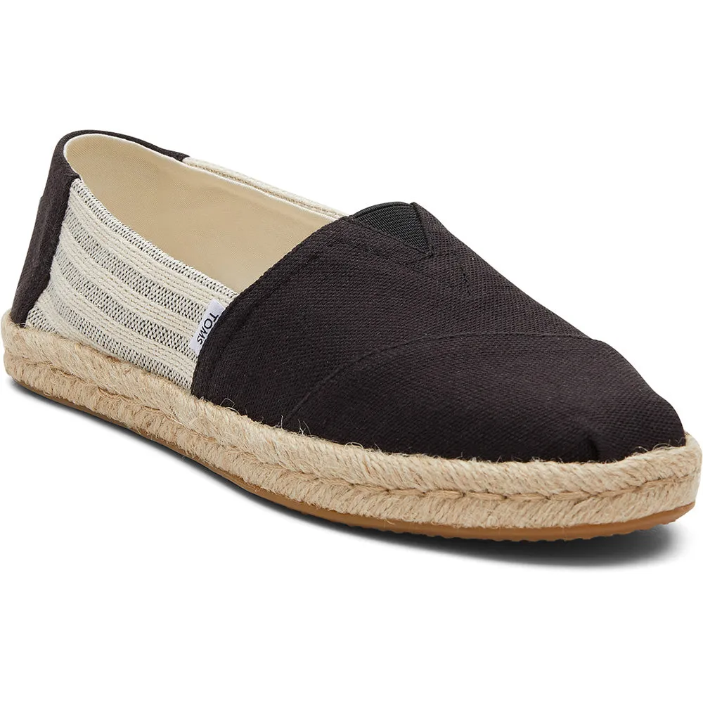 Toms Alpargata Rope Blk Rcl Ct Uni Strp Shoes