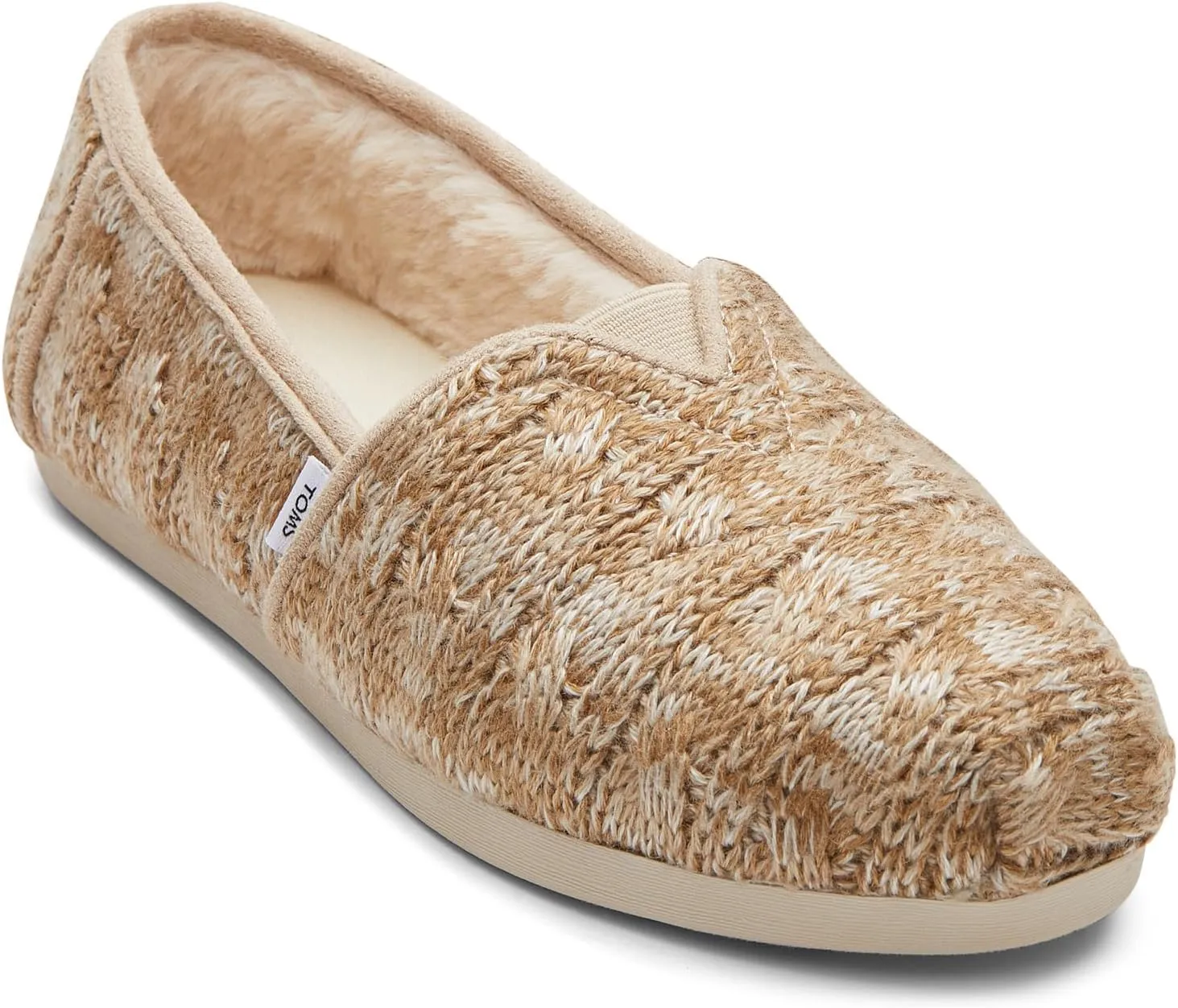 TOMS Women's, Alpargata Faux Fur Lined Slip-On Sahara 10 M