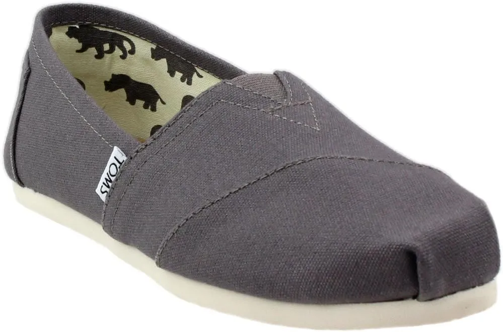 TOMS Womens Alpargata Geometric Slip On Flats Casual - Blue