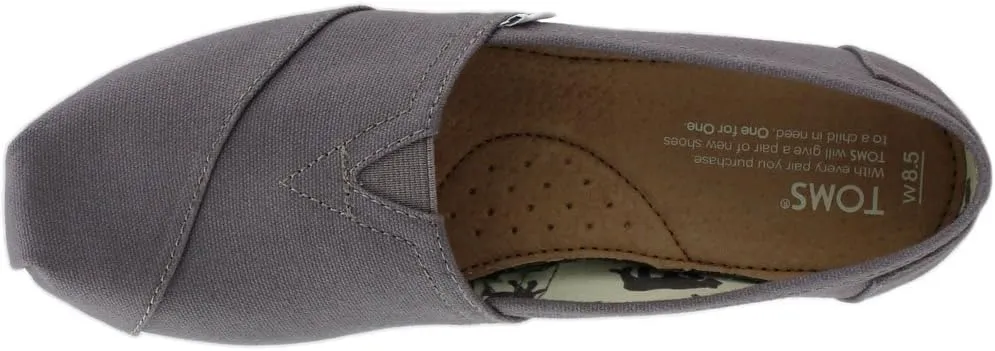 TOMS Womens Alpargata Geometric Slip On Flats Casual - Blue