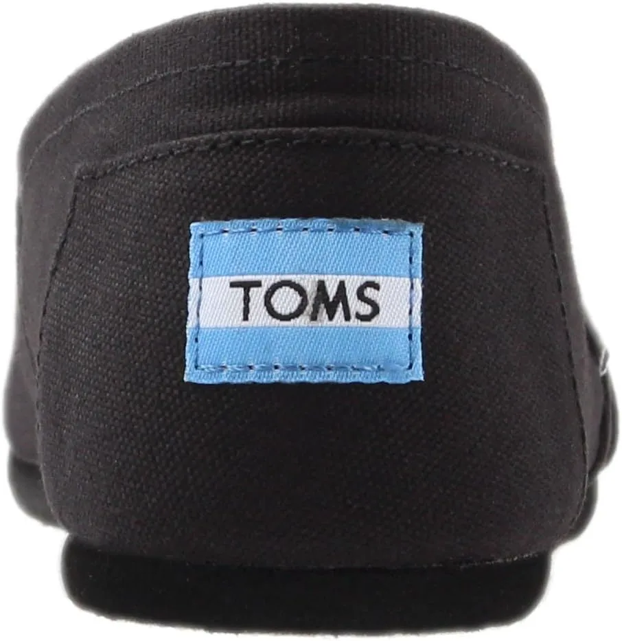TOMS Womens Alpargata Geometric Slip On Flats Casual - Blue