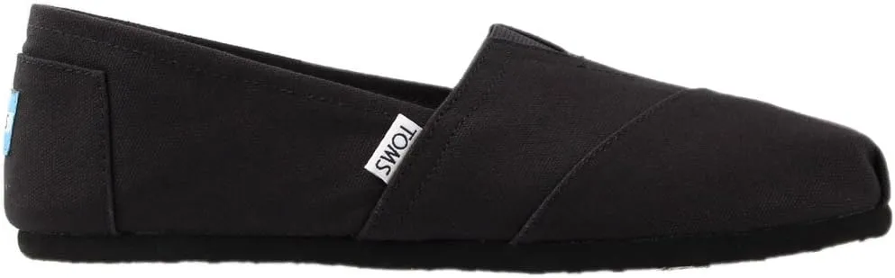 TOMS Womens Alpargata Geometric Slip On Flats Casual - Blue