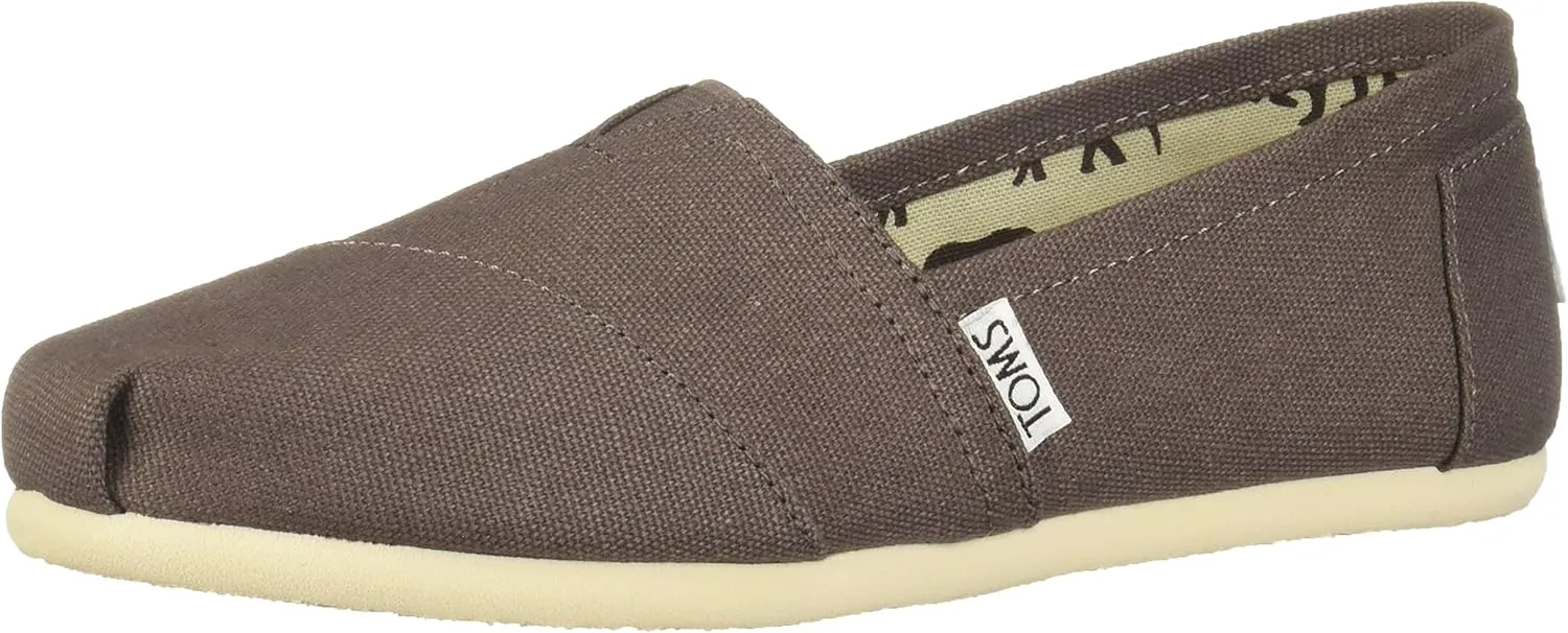 TOMS Womens Alpargata Geometric Slip On Flats Casual - Blue