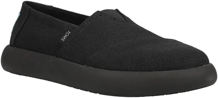 TOMS Womens Alpargata Mallow Slip On Sneakers Shoes Casual - Black