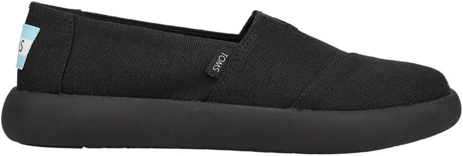 TOMS Womens Alpargata Mallow Slip On Sneakers Shoes Casual - Black