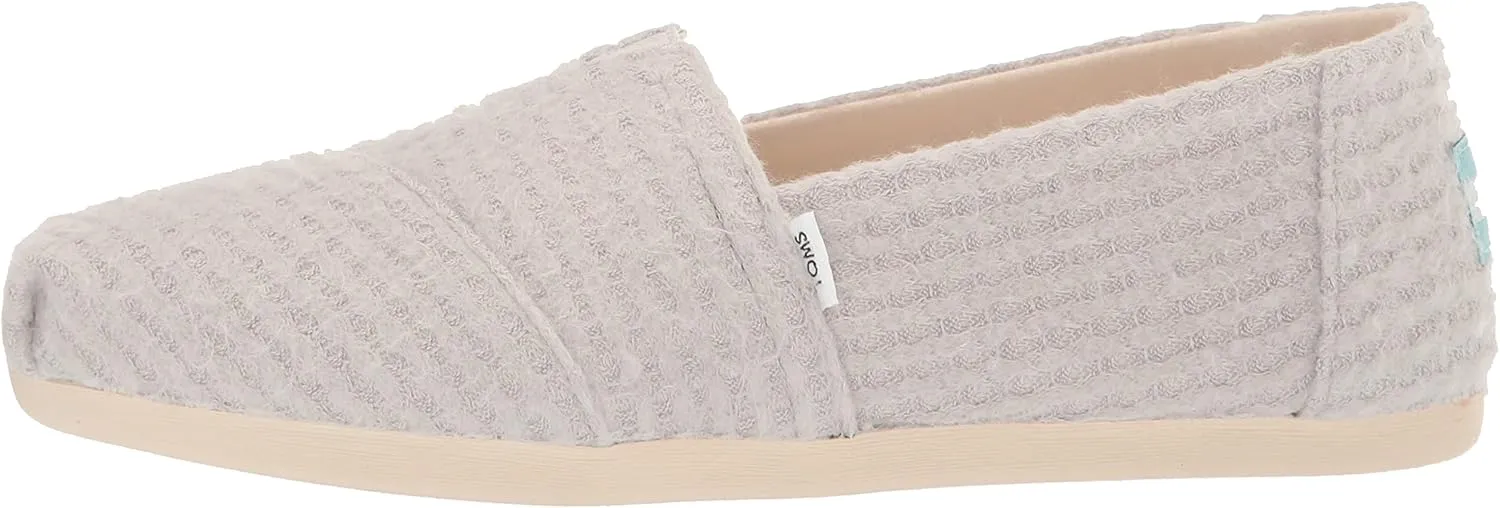 TOMS Womens Alpargata Repreve Slip On Flats Casual - Black
