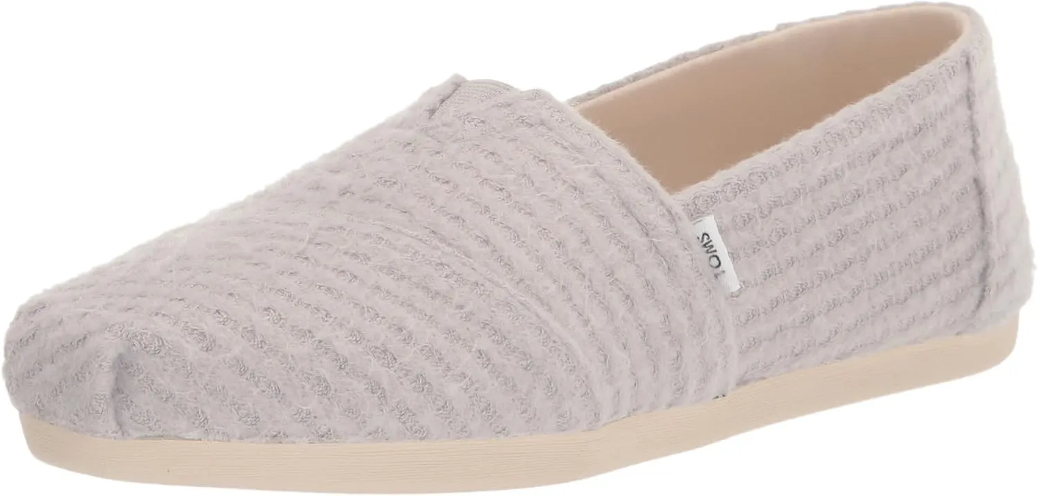 TOMS Womens Alpargata Repreve Slip On Flats Casual - Black