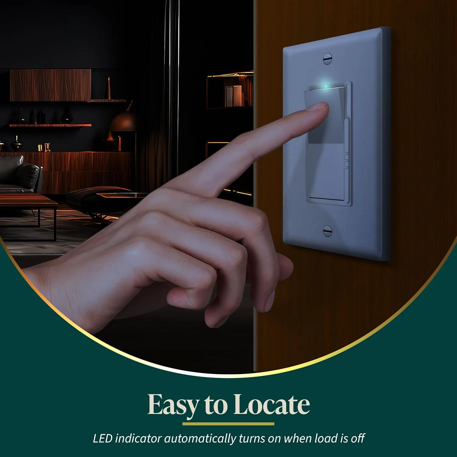 TOPGREENER Dimmer Light Switch, LED Slide Dimmer Switch,for 300W Dimmable LED/CFL Lights and 600W INC/HAL Bulbs, Single Pole/3-Way, Wall Plate Included, UL Listed, White, 3 Pack