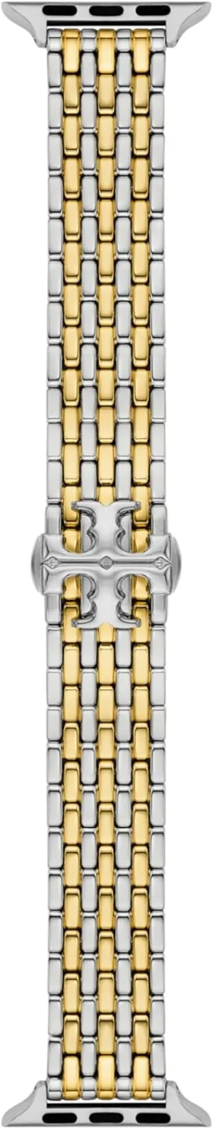 Tory Burch Women's Eleanor Designer Interchangeable Band for Apple Watch® Compatible with Series 1-9 or SE Apple Watch®