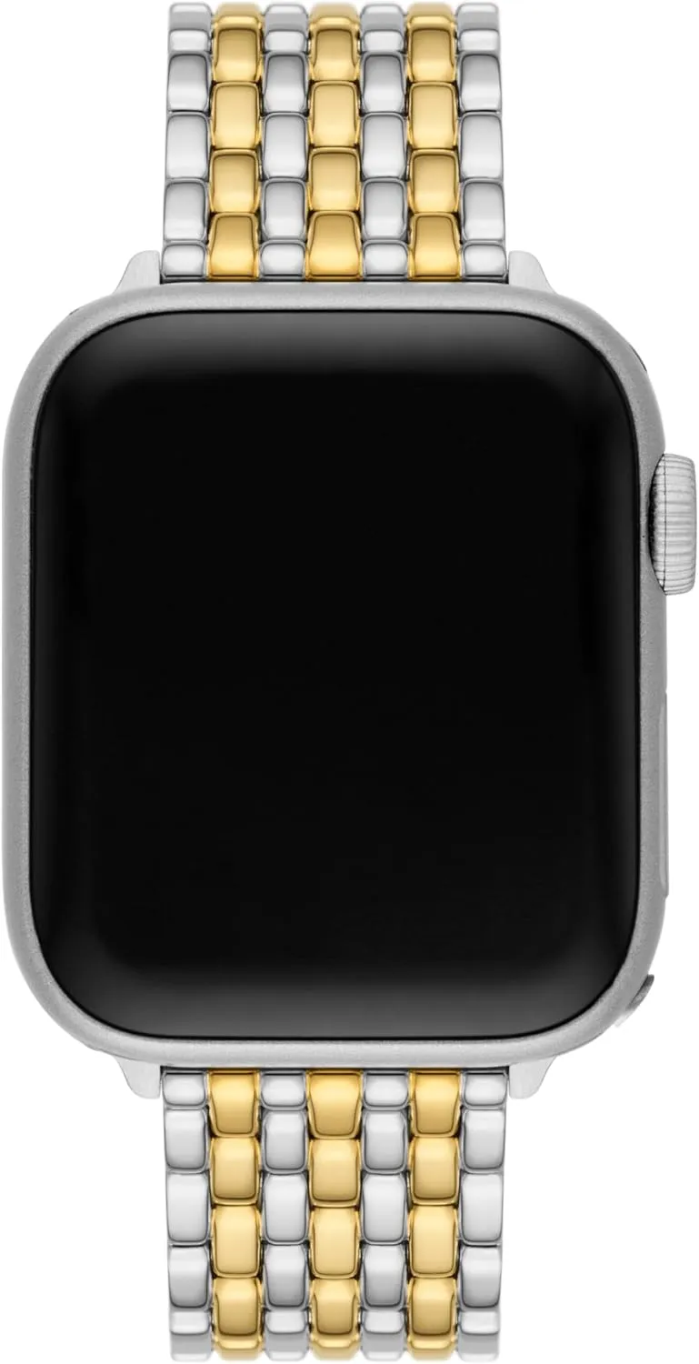 Tory Burch Women's Eleanor Designer Interchangeable Band for Apple Watch® Compatible with Series 1-9 or SE Apple Watch®