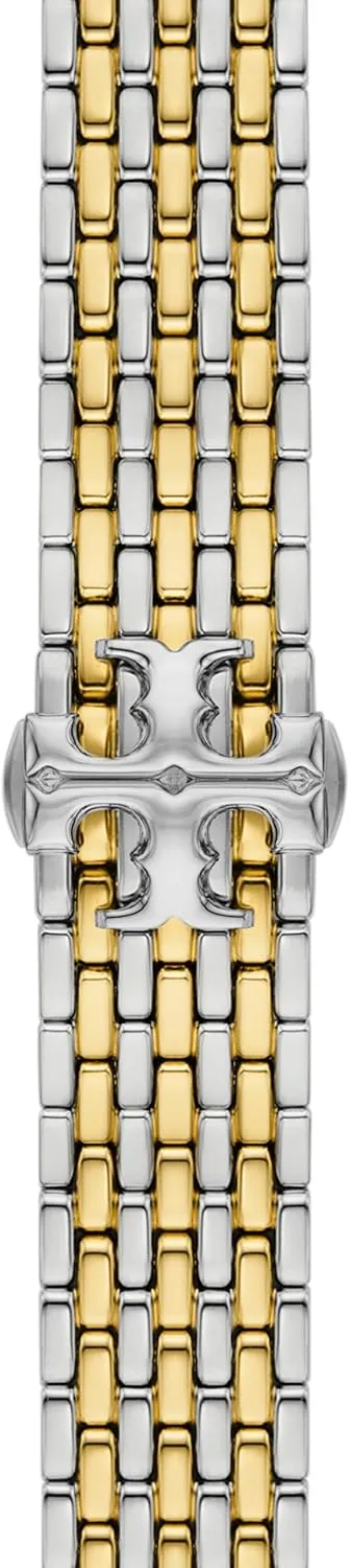Tory Burch Women's Eleanor Designer Interchangeable Band for Apple Watch® Compatible with Series 1-9 or SE Apple Watch®