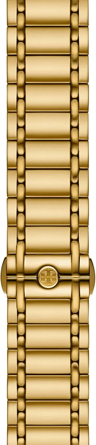Tory Burch Women's Miller Designer Interchangeable Band for Apple Watch® Compatible with Series 1-9 or SE Apple Watch®