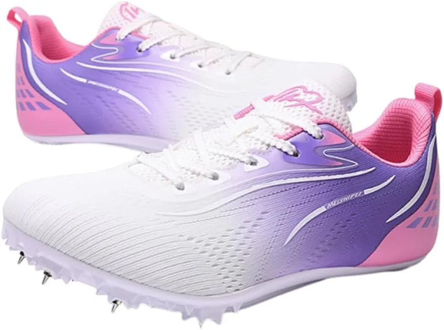 Track and Field Shoes Spikes for Men and Women Long-Distance Running Sports Shoes Sports Sprint Track and Field Competition Spikes for Boys and Girls