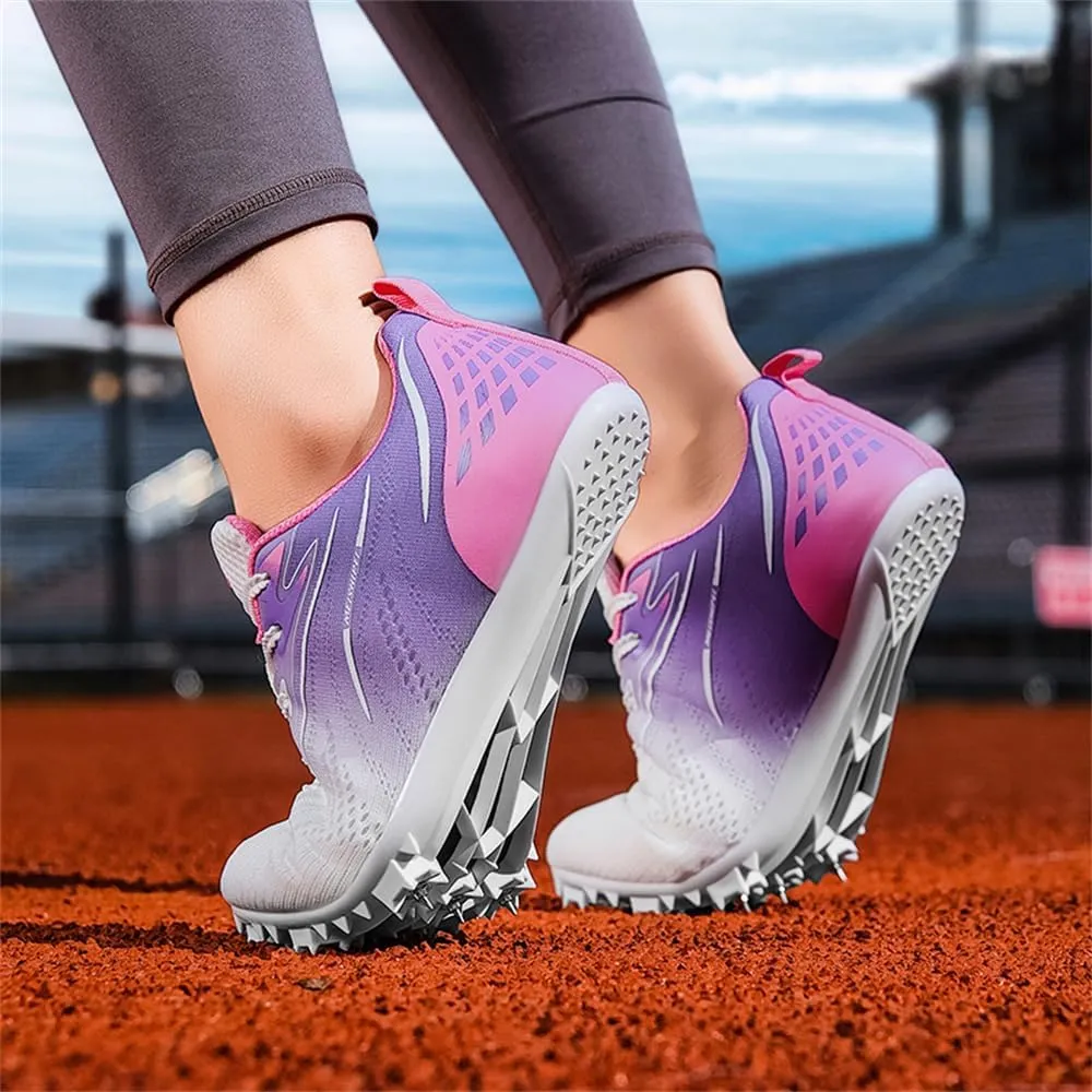 Track and Field Shoes Spikes for Men and Women Long-Distance Running Sports Shoes Sports Sprint Track and Field Competition Spikes for Boys and Girls