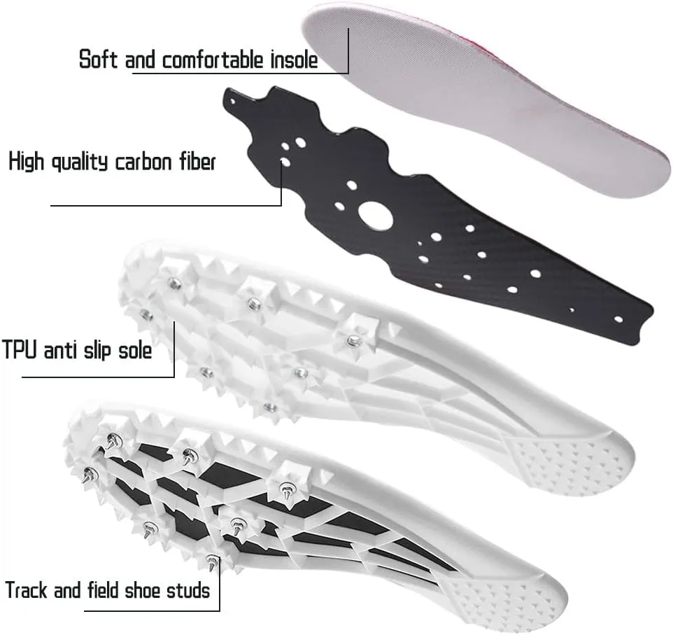 Track and Field Shoes Spikes for Men and Women Long-Distance Running Sports Shoes Sports Sprint Track and Field Competition Spikes for Boys and Girls