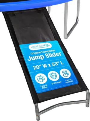Trampoline Pro The Original Trampoline Slide and Climber Universal Trampoline Ladder Alternative Heavy Duty Steel Construction Fold and Stow Safely Easy to Climb & Slide