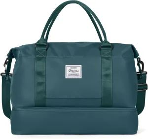Travel Duffel Bag with Shoes Compartment, Overnight Weekender Bags for Women,Carry on Personal Item Bag