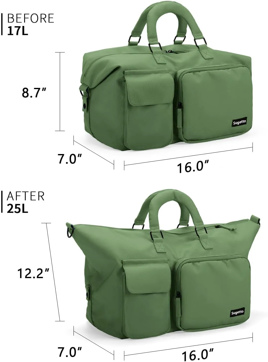 Travel Duffle Bag Carry On Weekender Bags for women, Duffel bag Small Gym Bag for Women men with Shoe Compartment