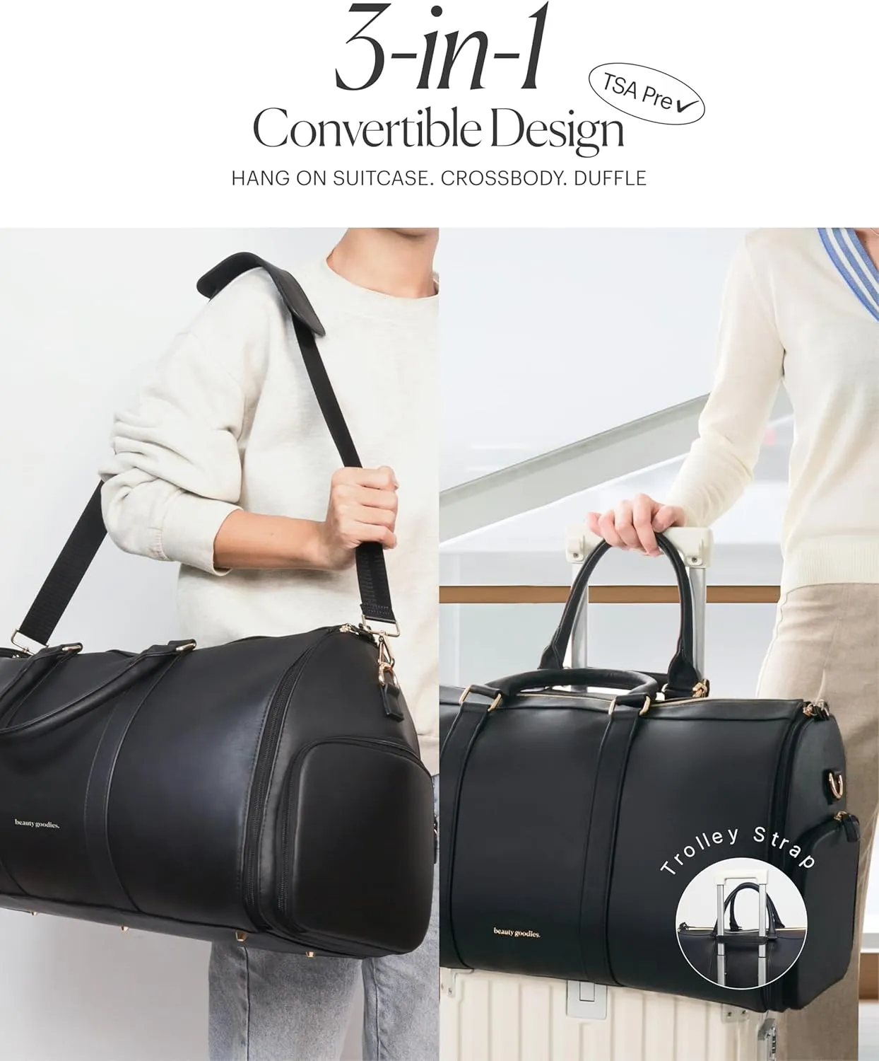 Travel Garment Bag Carry On, Convertible Garment Bags for Travel Suits and Dresses Folding, Garment Duffle Bags for Travel Carry On, Garment Duffel Bags for Travel, Carry on Garment Bag
