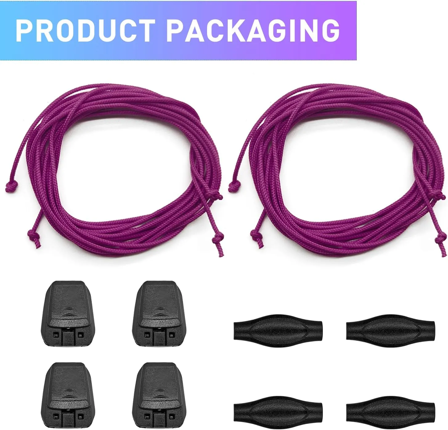 UamGlsob 2 Pairs Thin Shoe Laces Kit for Salomon,Original No Tie Shoelace Quick Locking System Replacement Laces for Ski Shoe