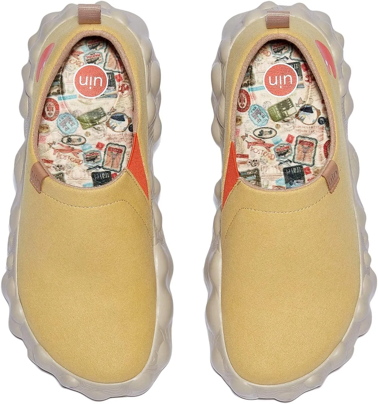 UIN Women's Fashion Sneakers Slip On Walking Art Travel Shoes Toledo Ⅵ Rainbow Crush 2