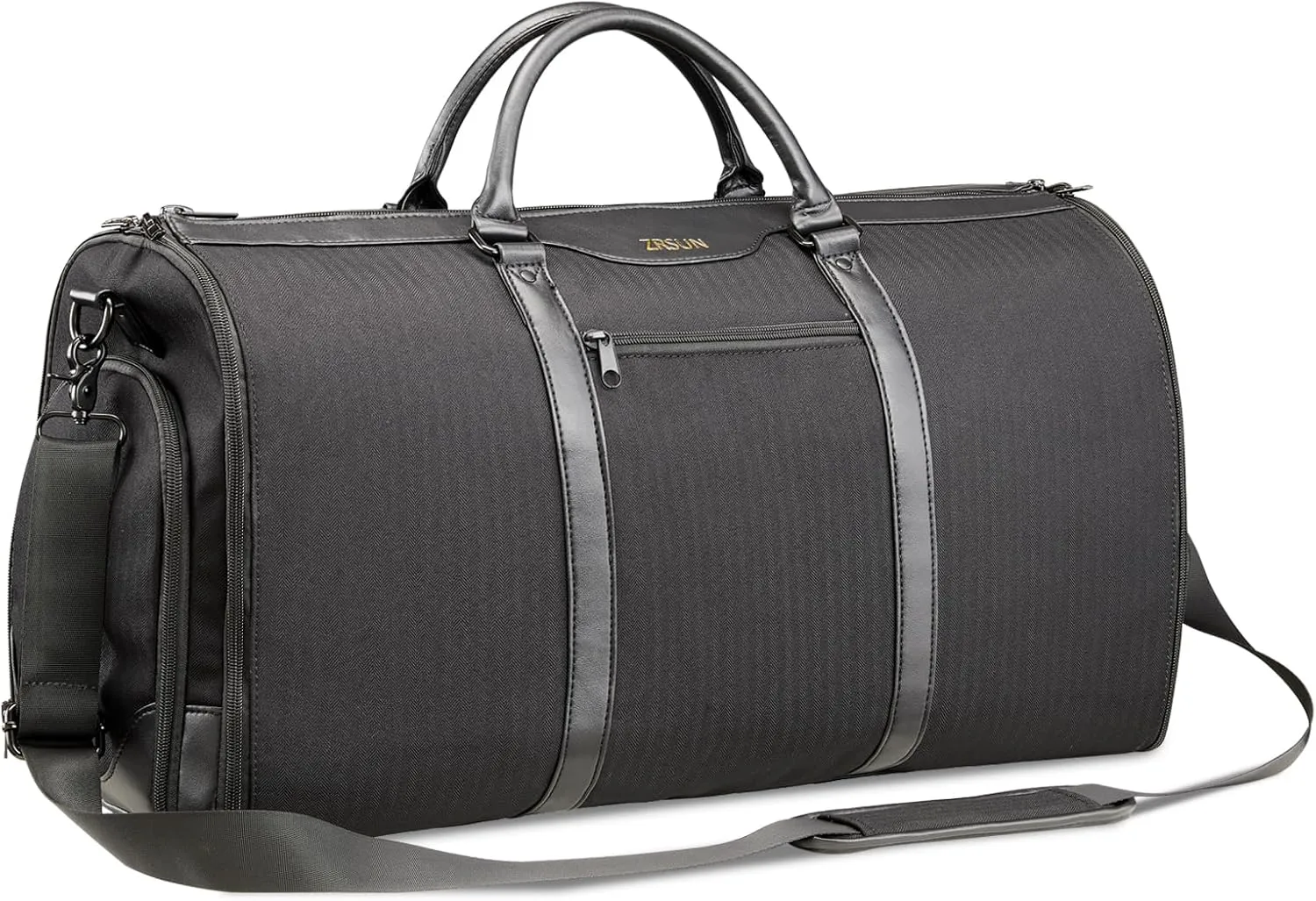 Ultimate 3-in-1 Garment Duffel Bag – Wrinkle-Free, Spacious 50L Capacity, Waterproof, Ideal for Business Trips & Weekend Getaways (Black)
