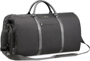 Ultimate 3-in-1 Garment Duffel Bag – Wrinkle-Free, Spacious 50L Capacity, Waterproof, Ideal for Business Trips & Weekend Getaways (Black)