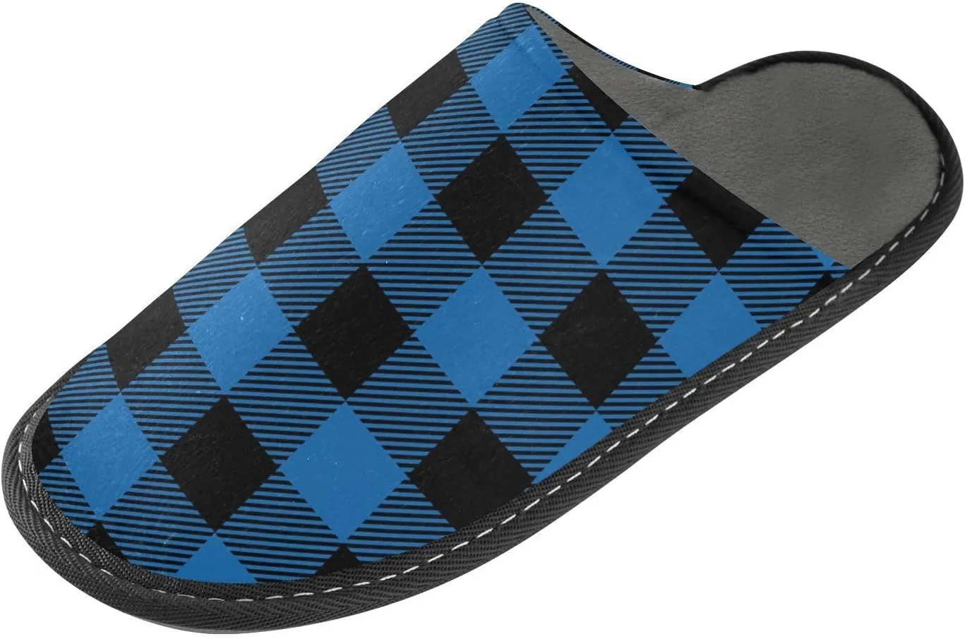 Unisex Fuzzy Foam Slippers Non-Skid Slip-on Soft Warm Sole Fleece Shoes 4-11
