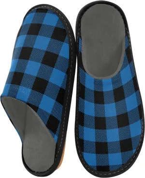Unisex Fuzzy Foam Slippers Non-Skid Slip-on Soft Warm Sole Fleece Shoes 4-11