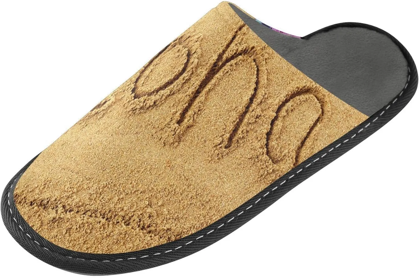 Unisex Fuzzy Foam Slippers Non-Skid Slip-on Soft Warm Sole Fleece Shoes 4-11