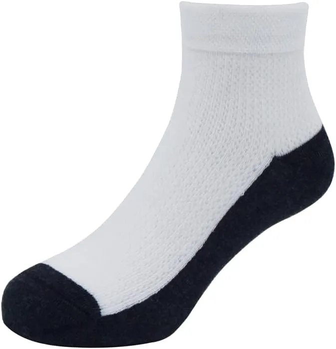 Unisex Kids School Socks for Girls Boys Youth Summer Trainer Socks Children Thin Cotton Ankle Socks Mesh Short Socks