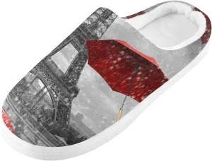 Unisex Memory Foam Slippers Non-Skid Slip-on Soft Warm Sole Fleece Shoes 6-17