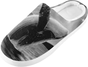 Unisex Memory Foam Slippers Non-Skid Slip-on Soft Warm Sole Fleece Shoes 6-17