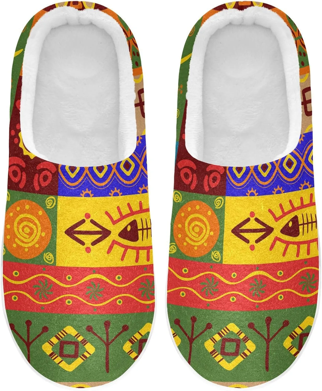 Unisex Memory Foam Slippers Non-Skid Slip-on Soft Warm Sole Fleece Shoes 6-17