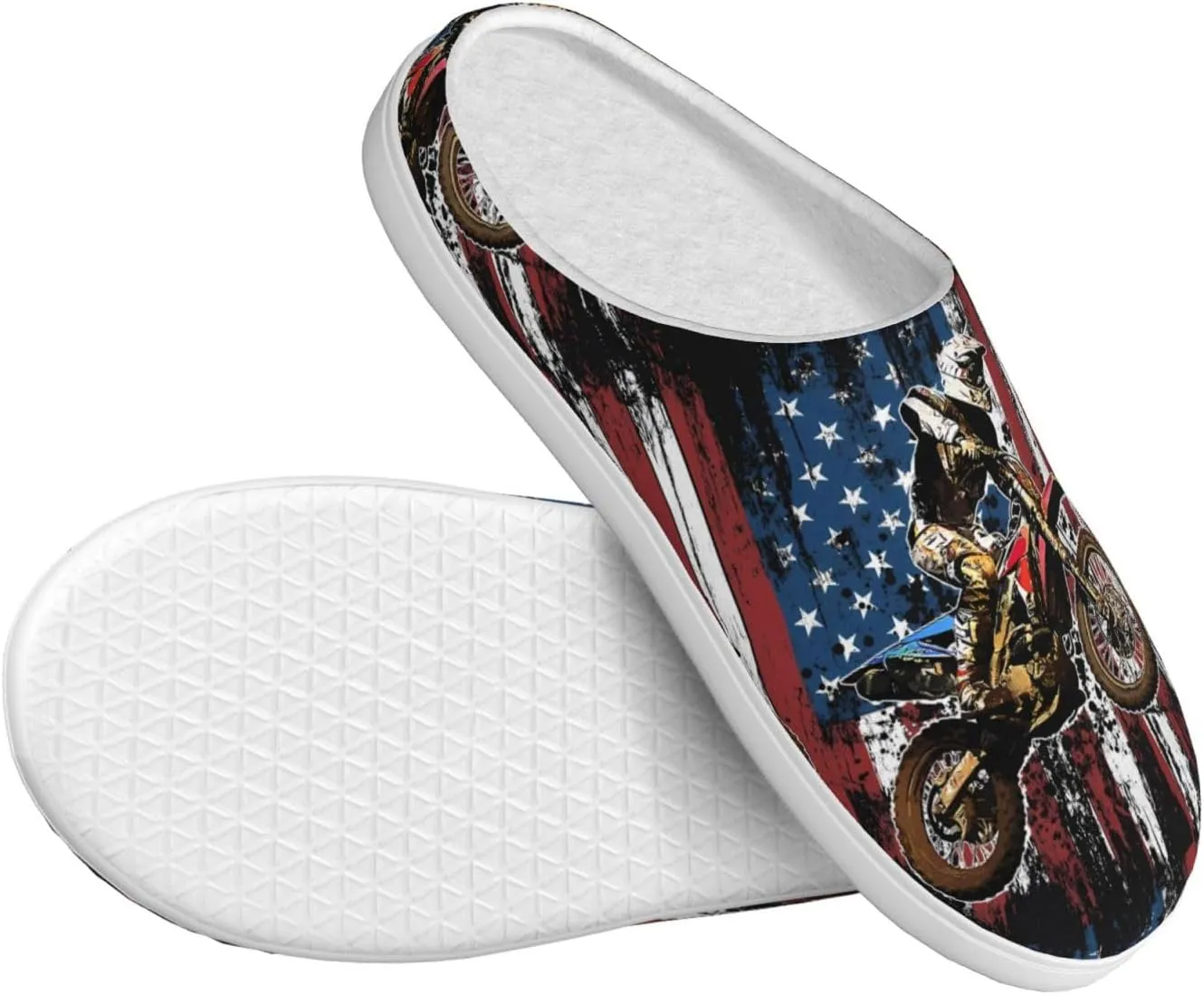 Unisex Slippers Winter Warm Non-Slip Fluffy Slippers Slip-On Plush Slippers House Slippers For Women Men Shoes Gifts