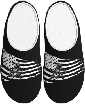 Unisex Slippers Winter Warm Non-Slip Fluffy Slippers Slip-On Plush Slippers House Slippers For Women Men Shoes Gifts