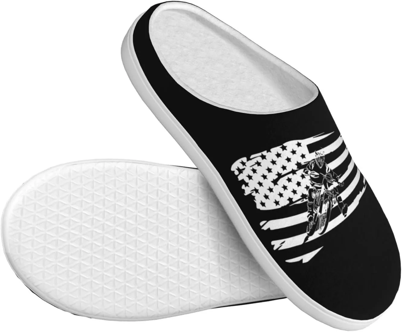 Unisex Slippers Winter Warm Non-Slip Fluffy Slippers Slip-On Plush Slippers House Slippers For Women Men Shoes Gifts