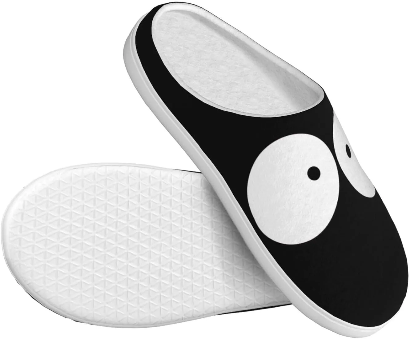 Unisex Warm Slippers Non-Slip Winter Fluffy Slippers Slip-On Plush Slippers Bedroom Slippers House Shoes For Men Women