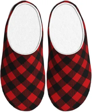 Unisex Warm Slippers Non-Slip Winter Fluffy Slippers Slip-On Plush Slippers Bedroom Slippers House Shoes For Men Women