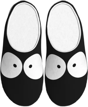 Unisex Warm Slippers Non-Slip Winter Fluffy Slippers Slip-On Plush Slippers Bedroom Slippers House Shoes For Men Women
