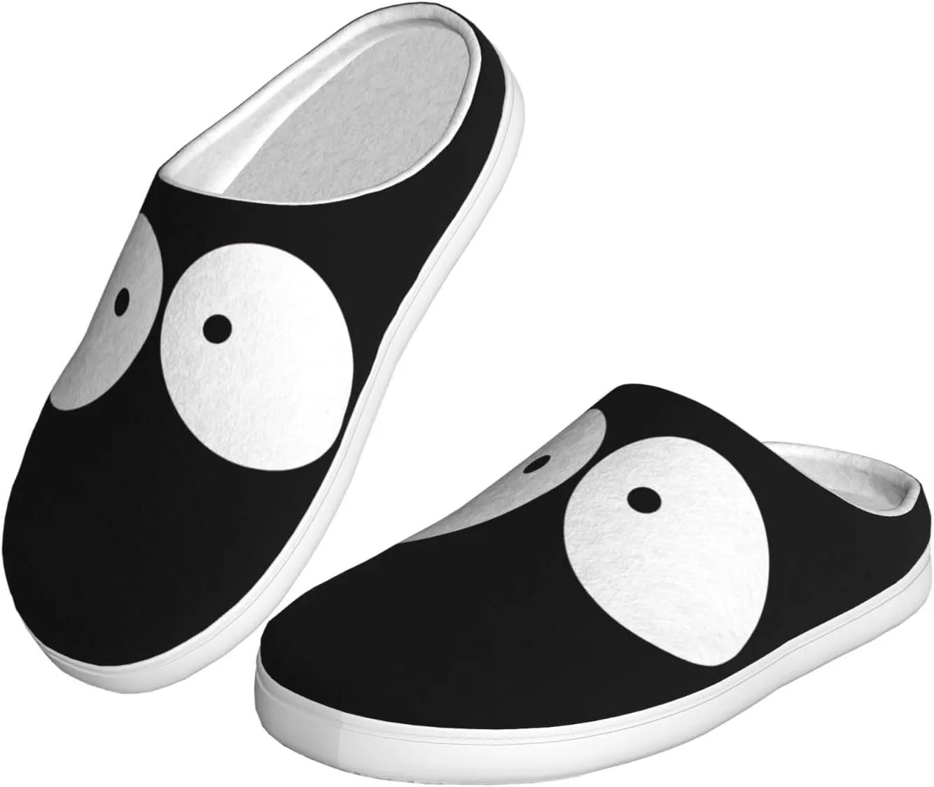 Unisex Warm Slippers Non-Slip Winter Fluffy Slippers Slip-On Plush Slippers Bedroom Slippers House Shoes For Men Women