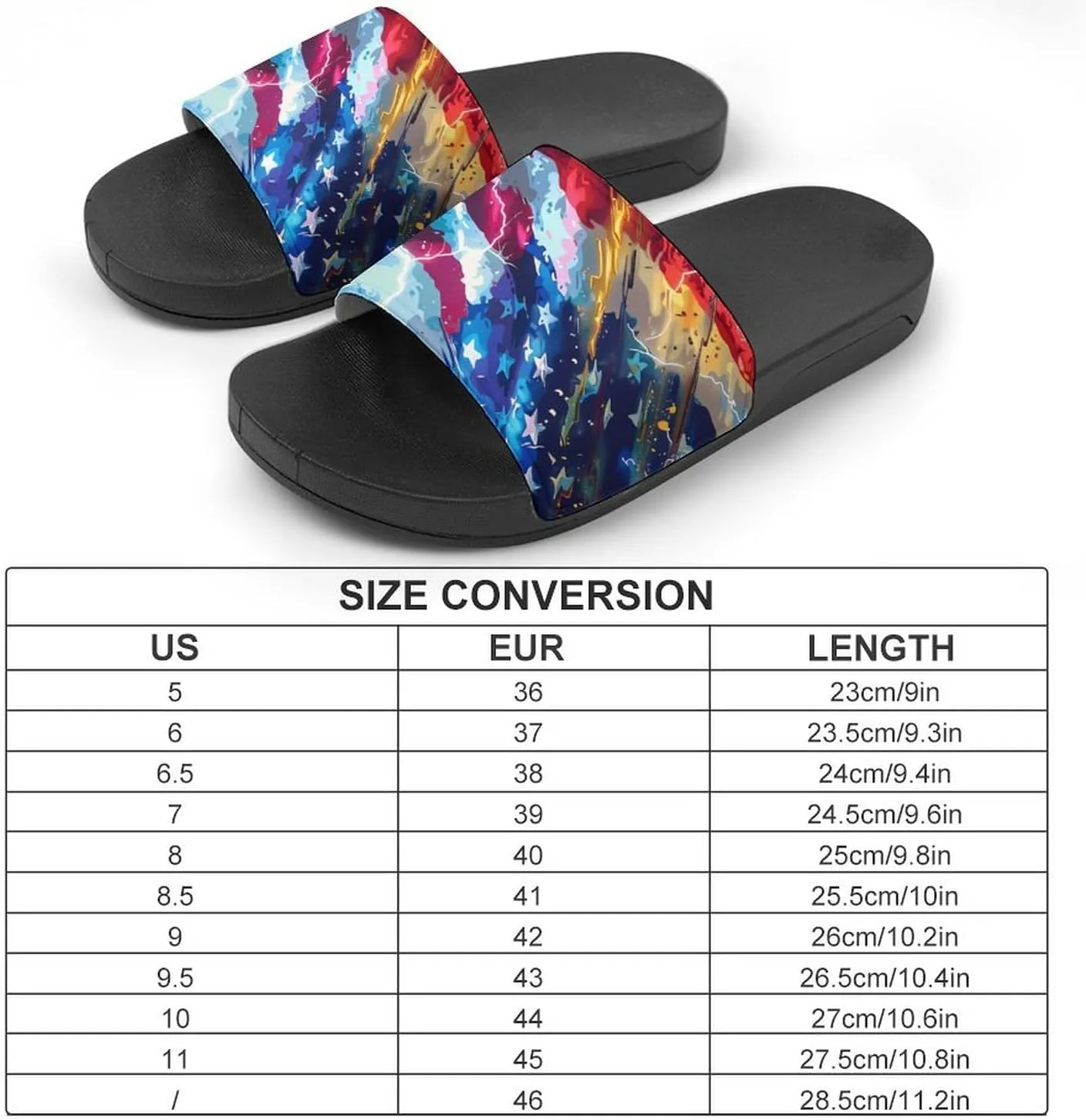 U.S. Flag Thunder House Sandals Non Slip Slippers Quick Drying Bathroom Shower Shoes for Women Men