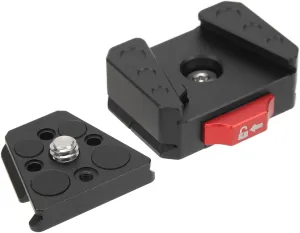 V Lock Quick Release Plate, Mini V Lock Assembly Kit Aluminum Alloy V Mount Battery Plate Multipurpose Quick Release Set for DSLR Tripod
