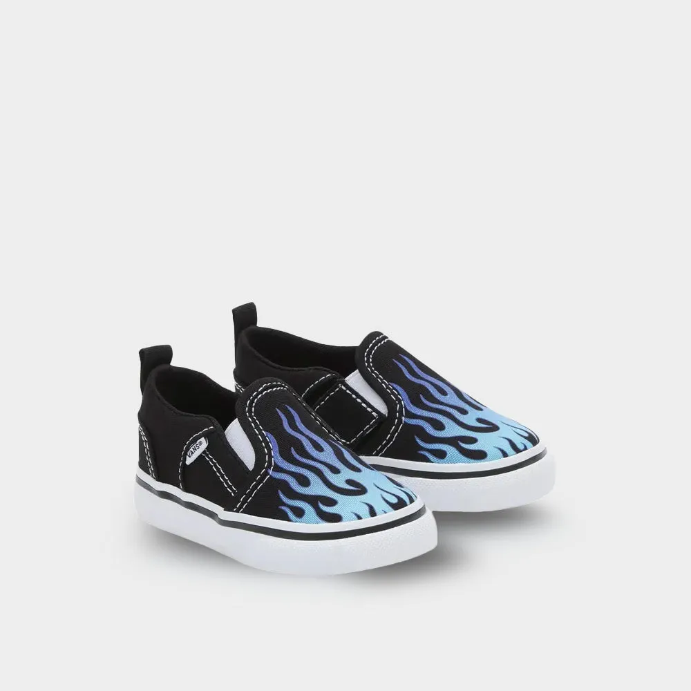 Vans Infants Asher V Sneaker Black/Blue _ 181736 _ Black