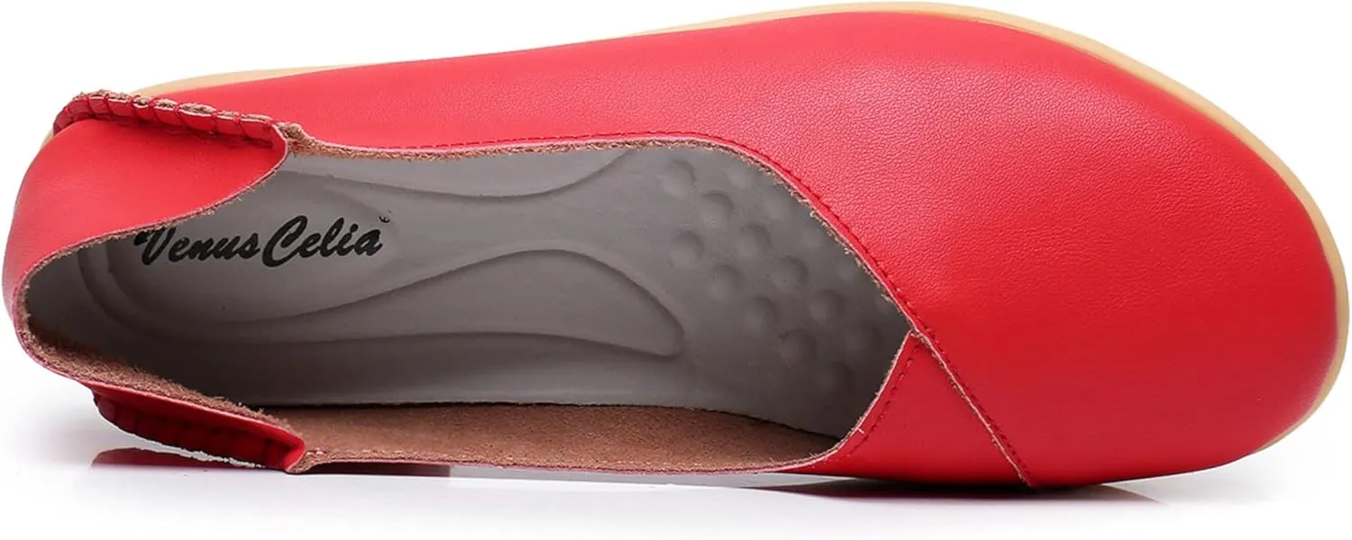 VenusCelia Women's Bare Walking Flat Loafer