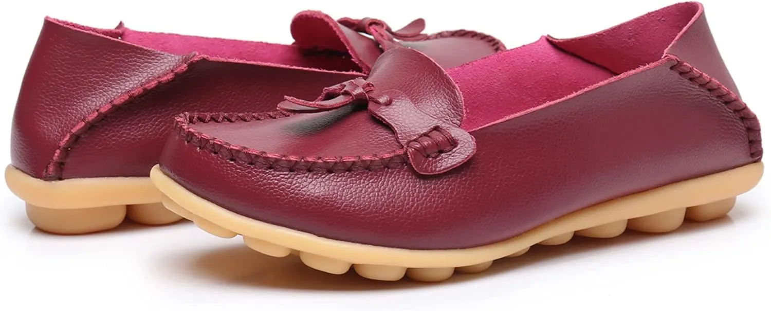 VenusCelia Women's Decoration Comfort Walking Flat Loafer