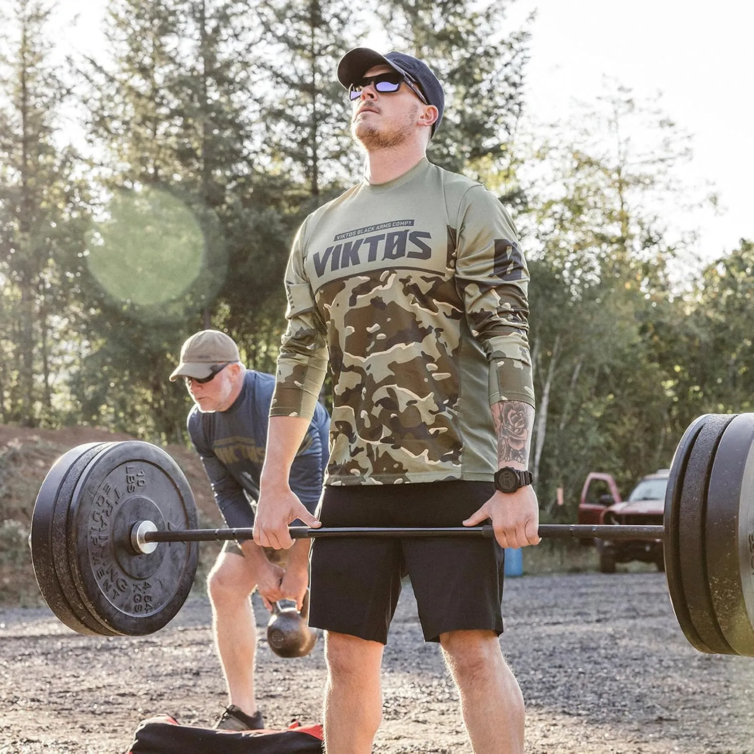 VIKTOS Men's Range Trainer Sunblock Jersey | Lightweight Breathable Comfortable Long Sleeve Shirt with Non-Fade Print